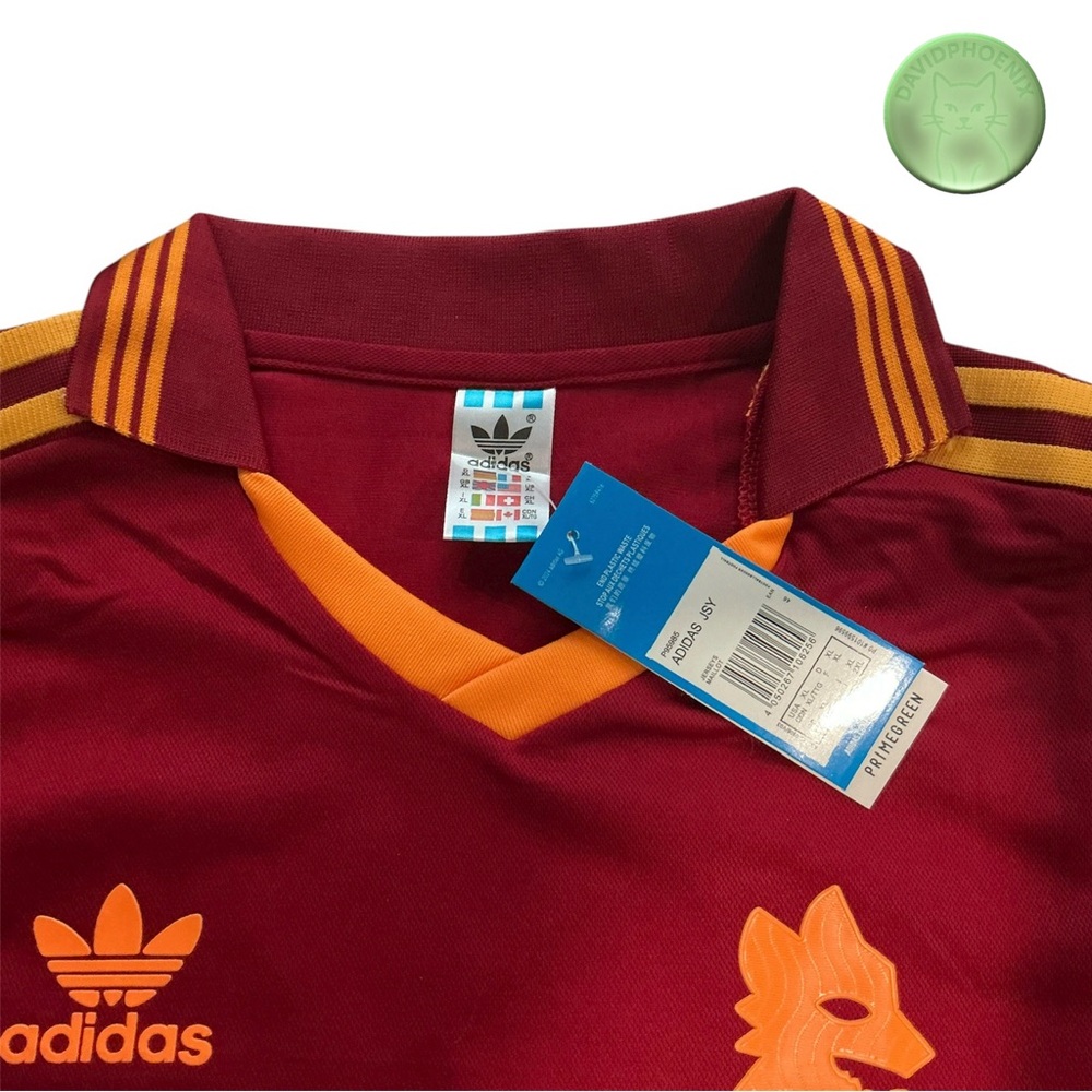 As Roma Adidas 1993 Barilla Home Jersey Abel Balbo # 9 Size XL - Picture 4 of 13